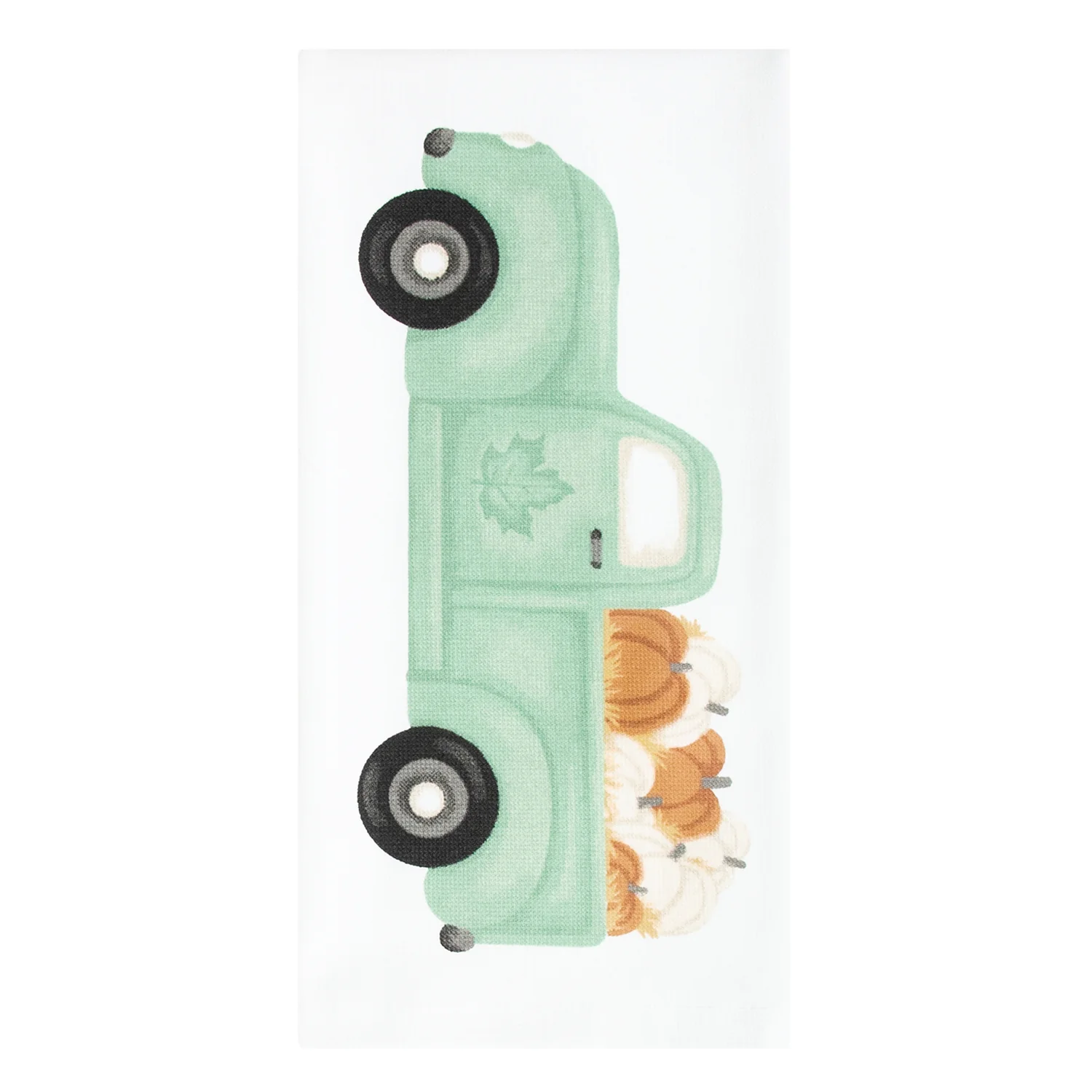 Vintage Pumpkin Truck Kitchen Towel 13496