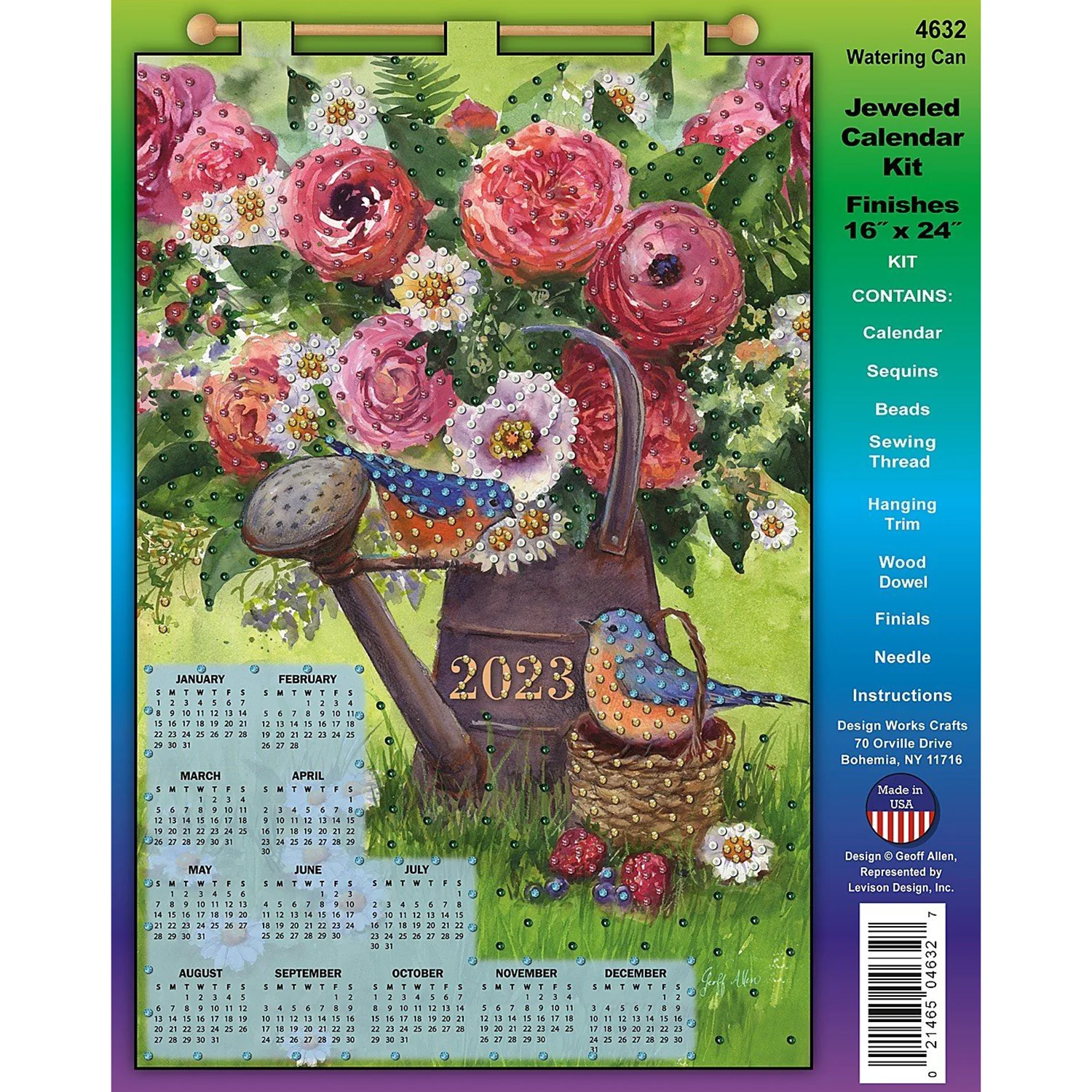 Watering Can 2023 Sequin Calendar 4632 - Image 2