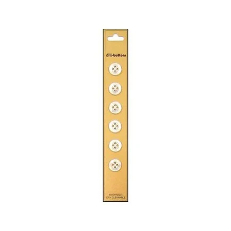 White 4-Hole Pearlized Buttons