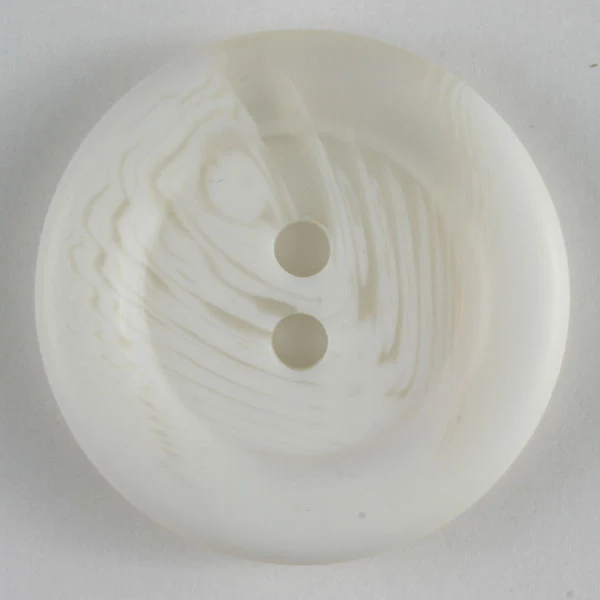 White Marbled Round Buttons 2 Pack