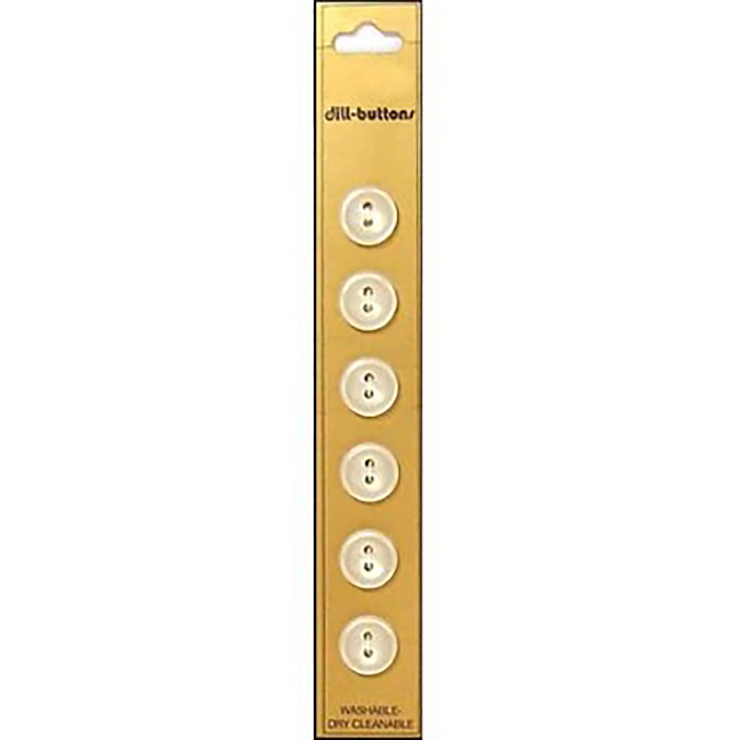 White Pearlized Buttons with Raised Edge - Image 3