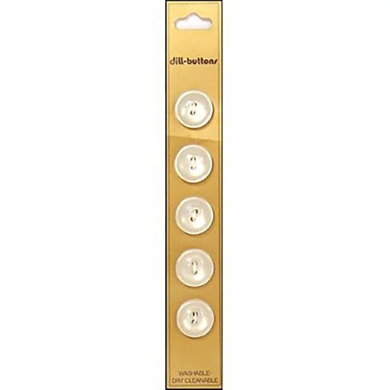 White Pearlized Buttons with Raised Edge - Image 4