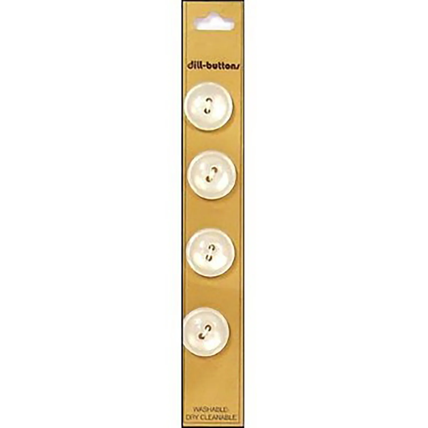 White Pearlized Buttons with Raised Edge - Image 5