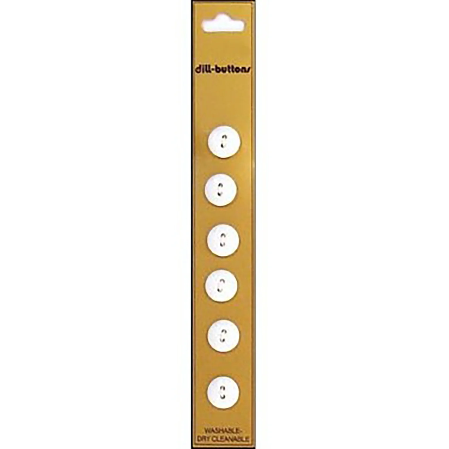 White Round Dome Buttons