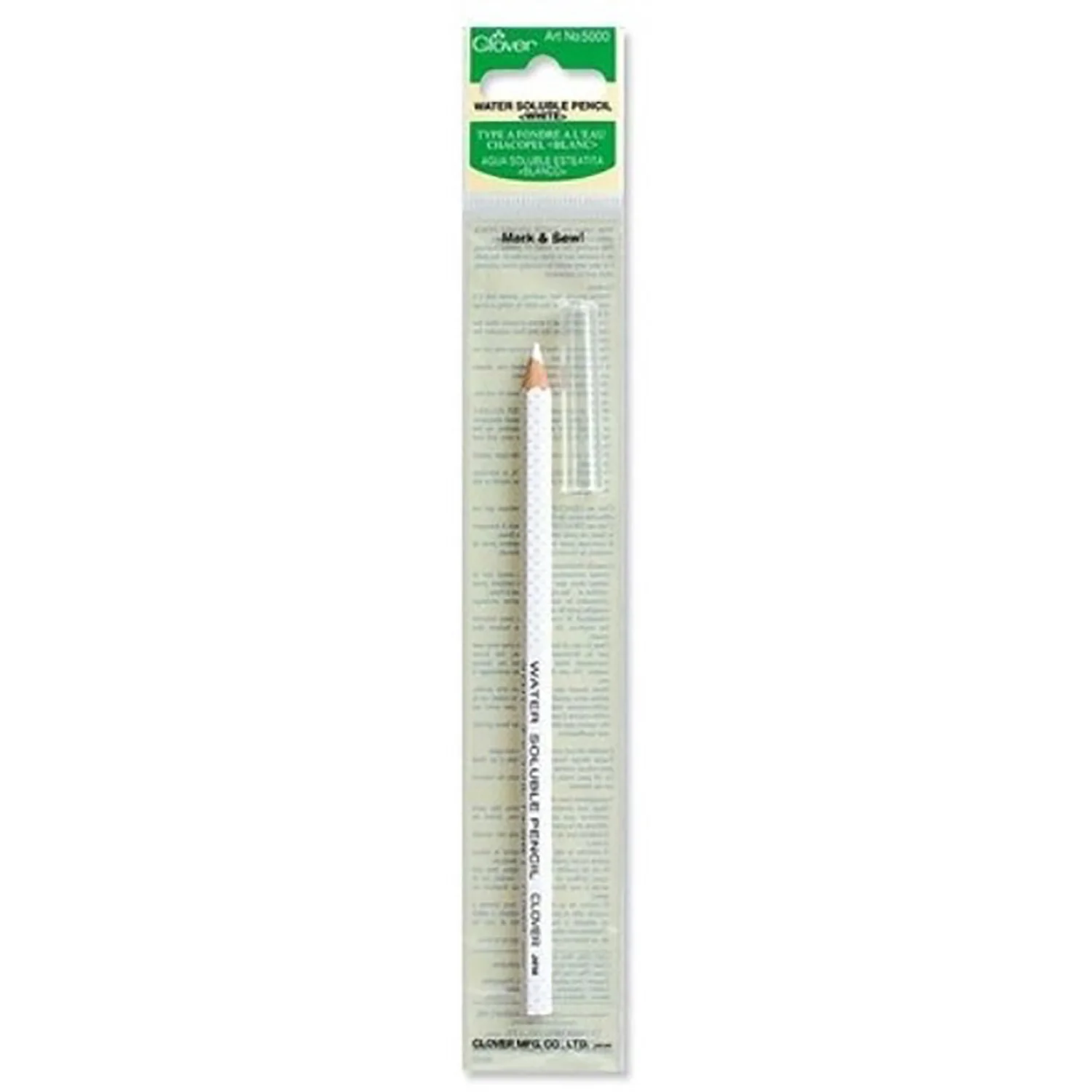 White Water Soluble Pencil 5000