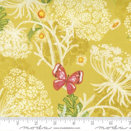 Wild Blossoms Collection Floral Butterflies Cotton Fabric 48733