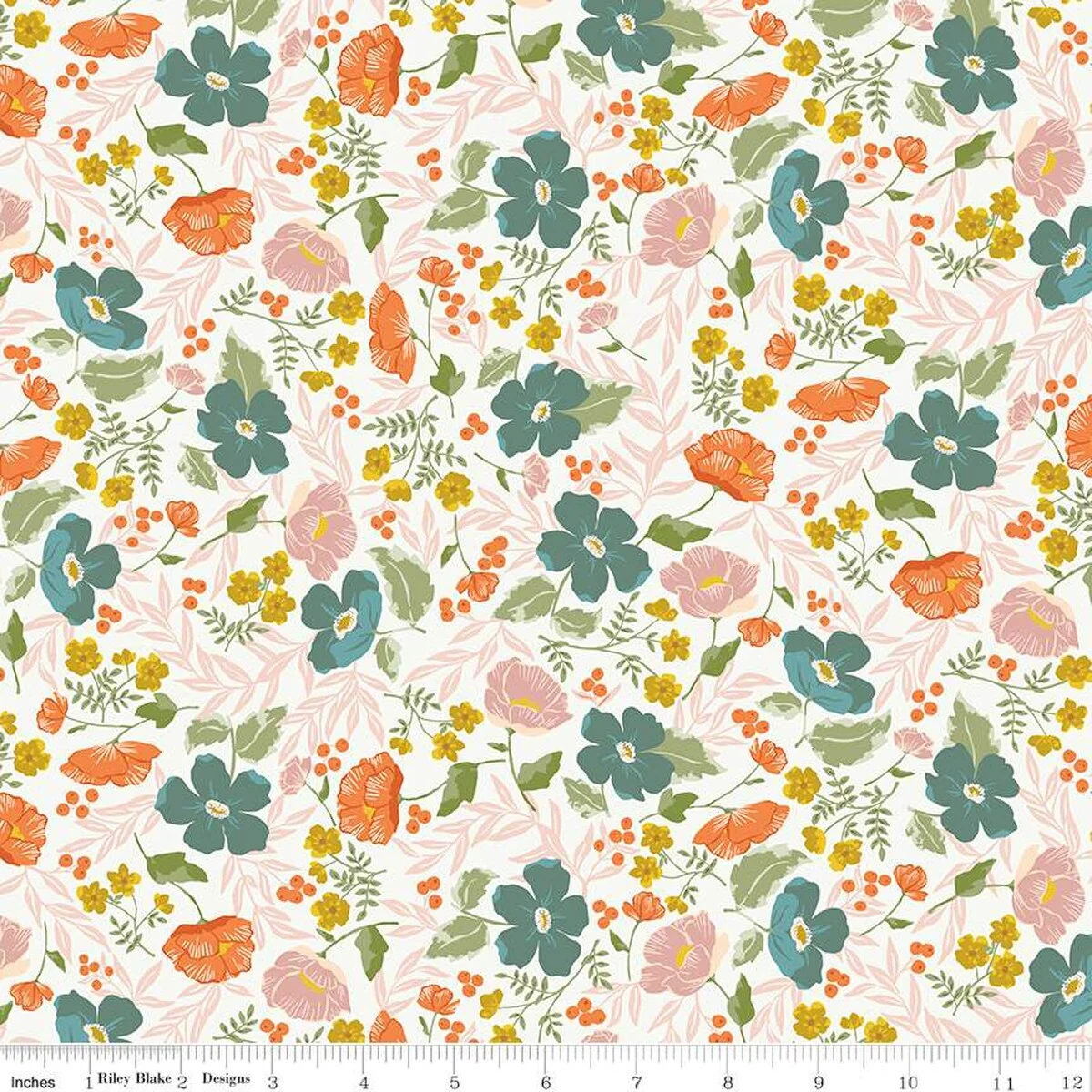 Winged Medley Collection Boho Blooms Cotton Fabric C15912 - Image 3