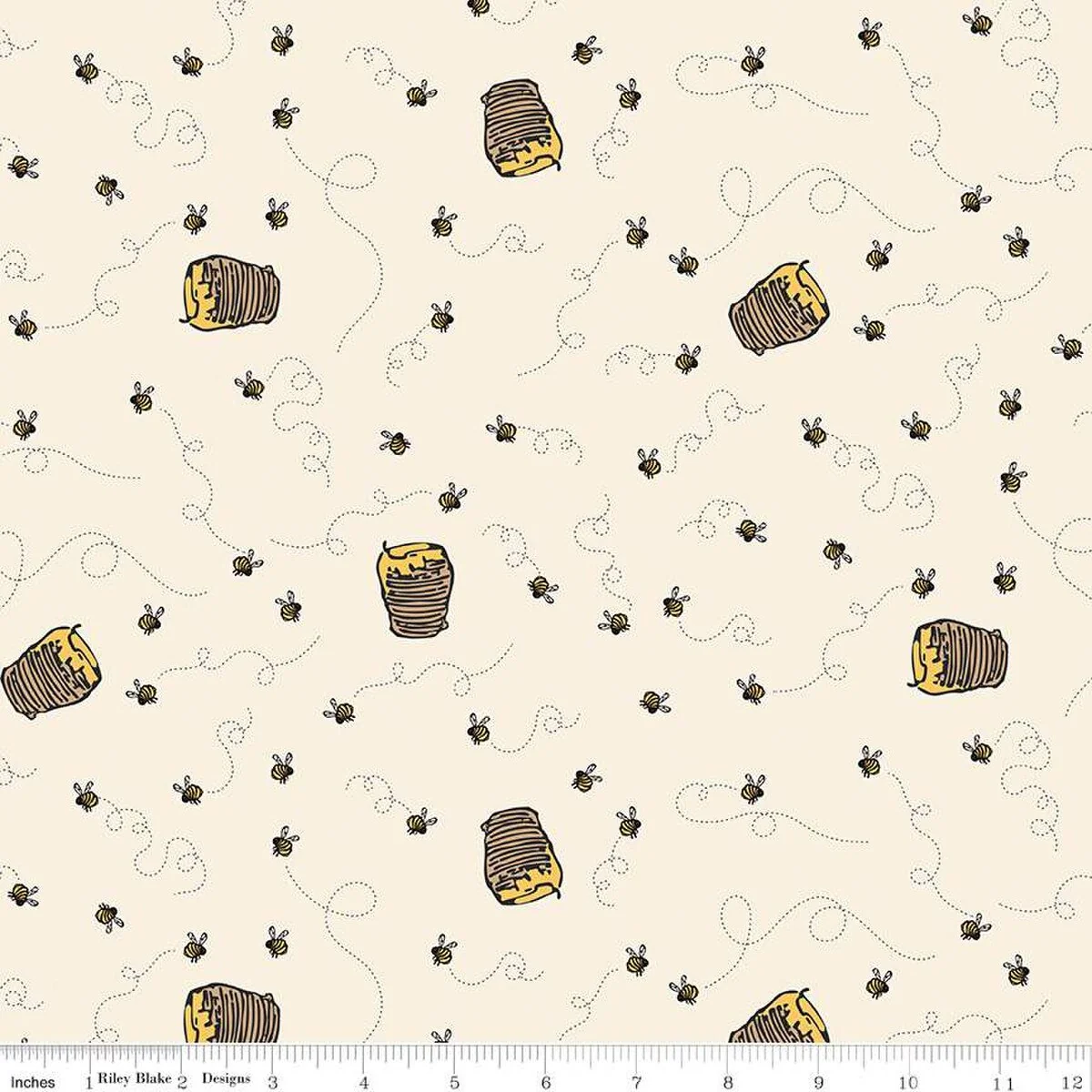 Winnie the Pooh Collection Bees Cotton Fabric C17004 - Image 2