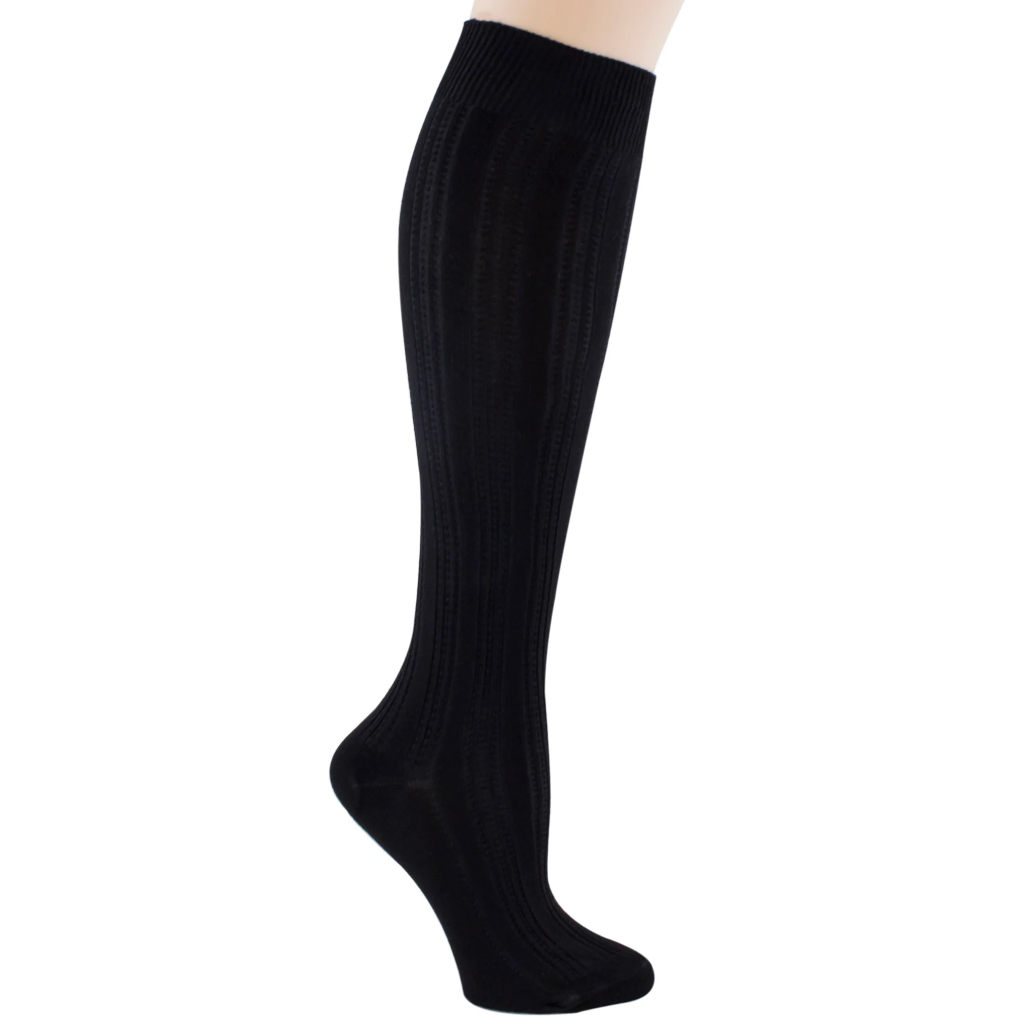 Women's Rayon Blend Knee High Socks 5468 - Image 2