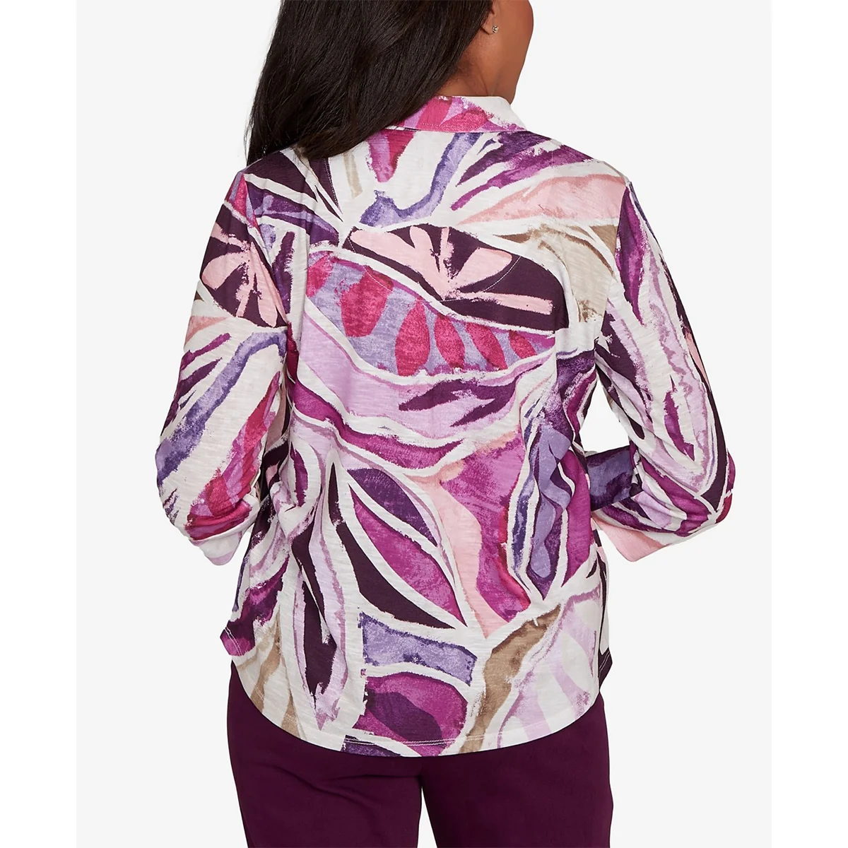 Women's Abstract Patchwork Top 1415 - Image 2