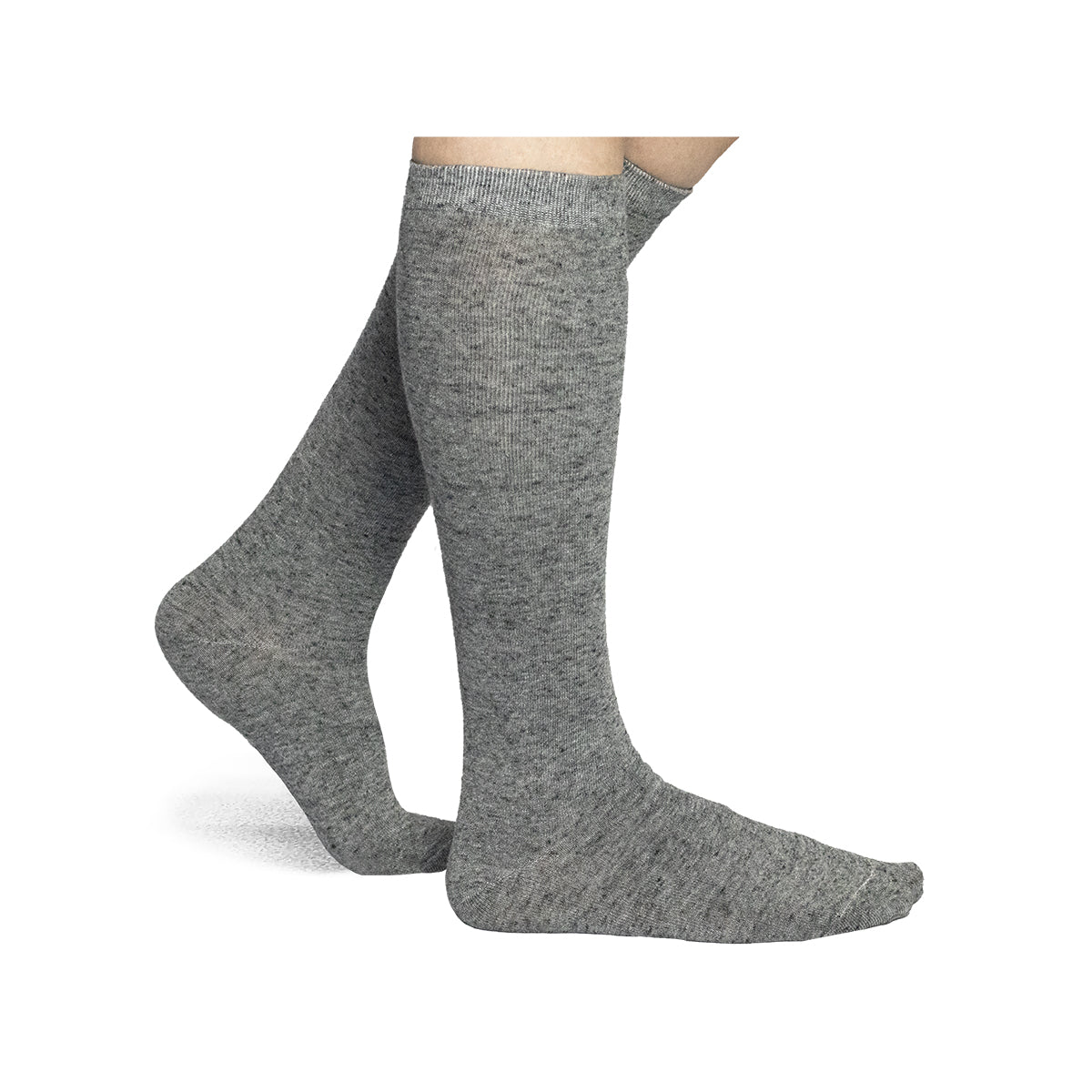 Women's Flat Knit Knee-High Socks LA2000 - Image 2
