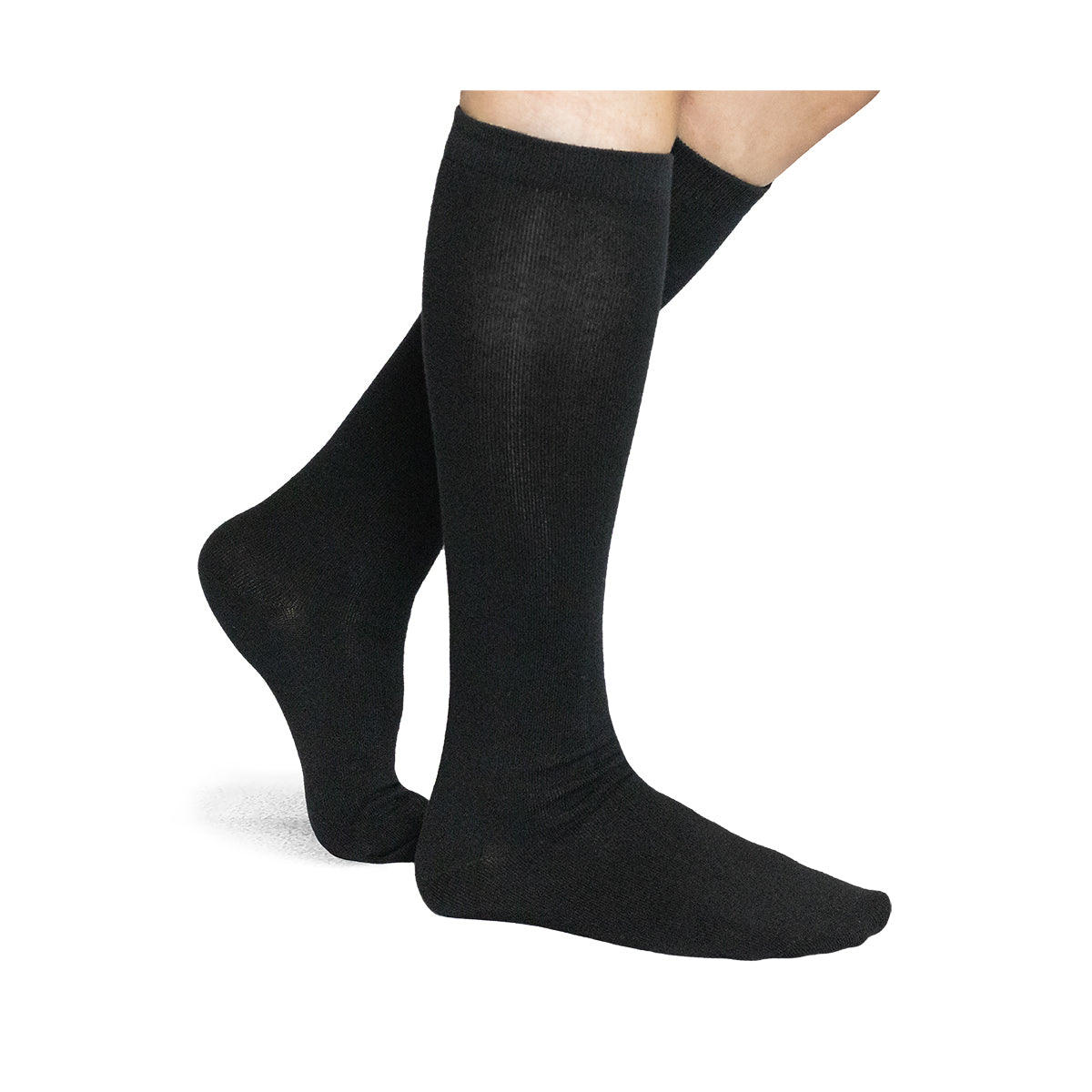 Women's Flat Knit Knee-High Socks LA2000 - Image 4