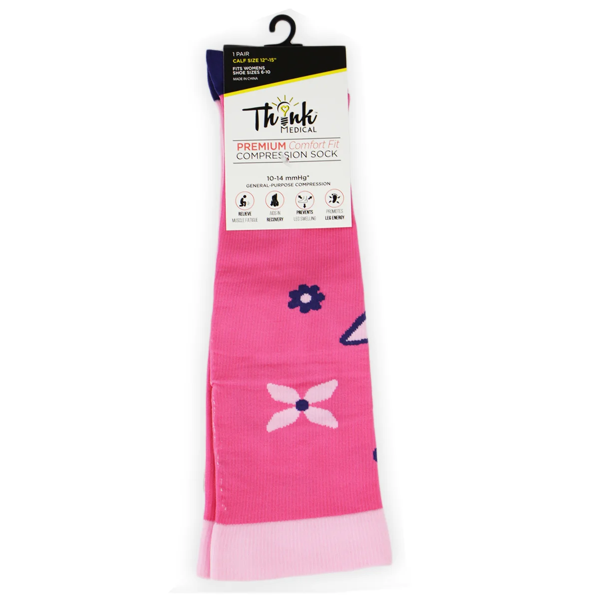 Women's Floral Compression Socks 92017 - Image 2