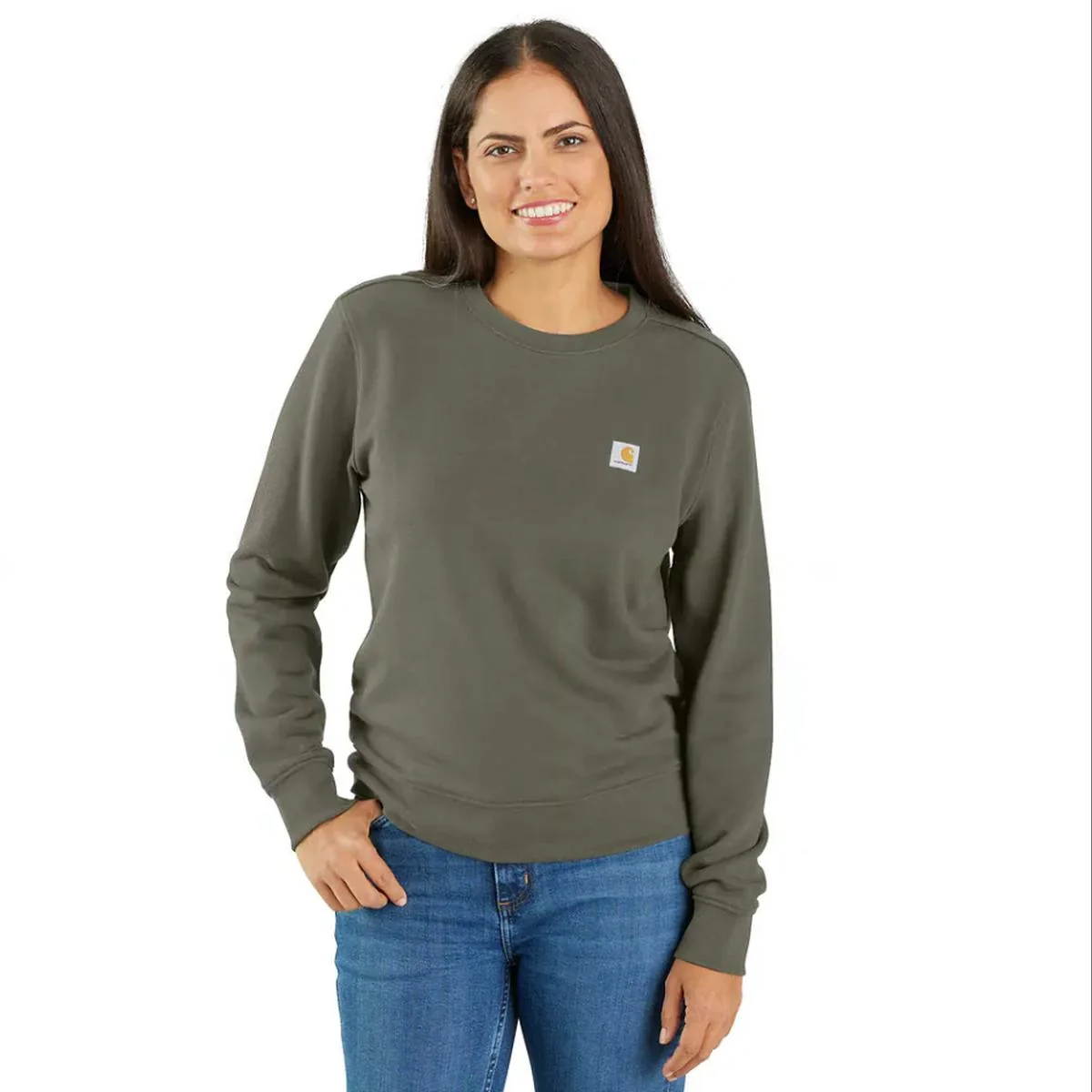Women's French Terry Crewneck Sweatshirt 106179 - Image 3