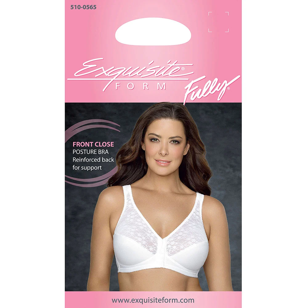 Women's Lace Wireless Back & Posture Support Bra with Front Closure 5100565 - Image 6