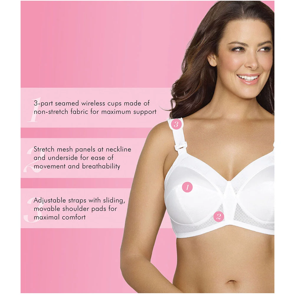 Women's Original Wireless Full-Coverage Bra with Back Closure 5100532 - Image 5