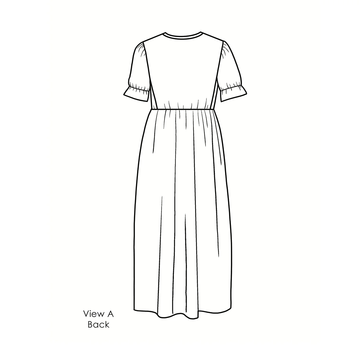 Women's Knit Cape Dress Pattern - Image 4