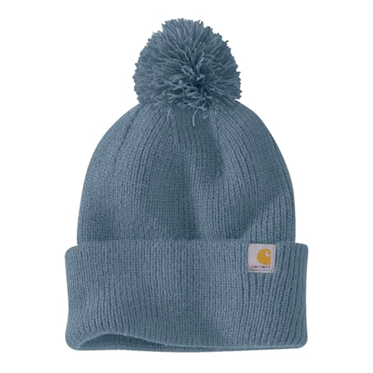 Women's Knit Pom-Pom Cuffed Beanie 106003 - Image 2