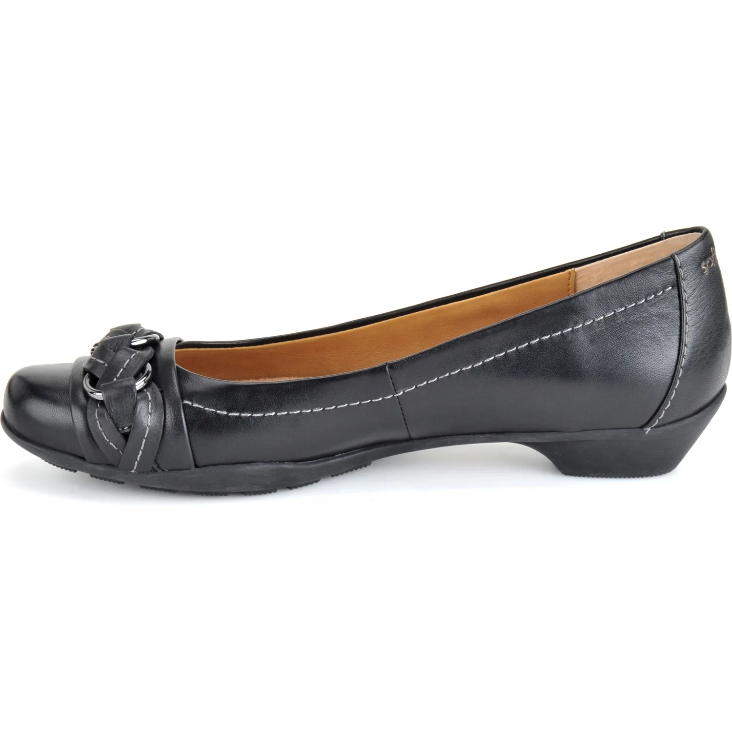 Women's Posie Black Leather Dress Shoes 751801 - Image 3