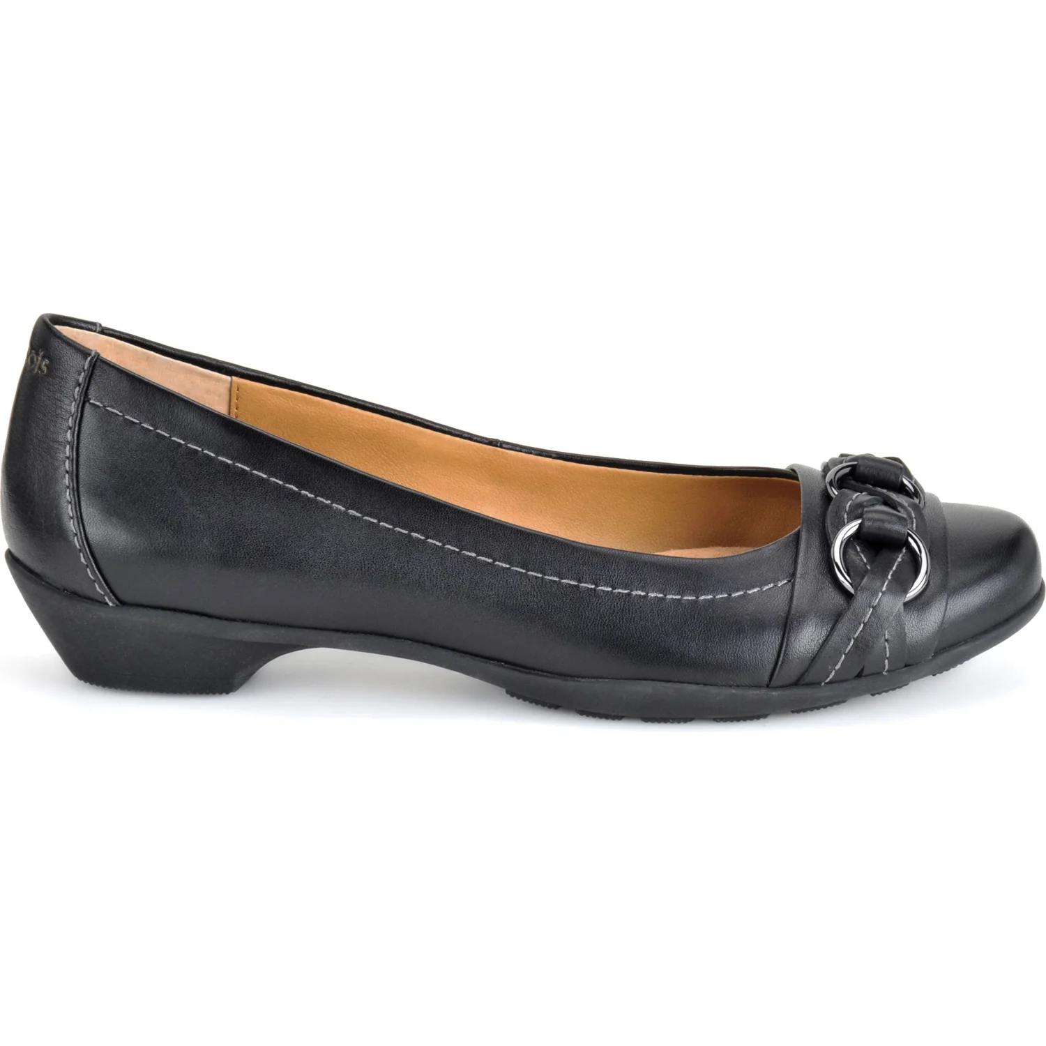 Women's Posie Black Leather Dress Shoes 751801 - Image 5