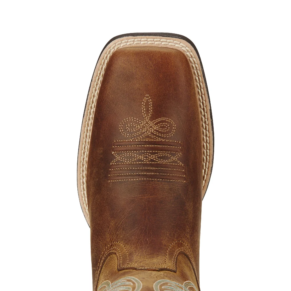 Women's Round Up Wide Square Toe Western Boots 10018528 - Image 5