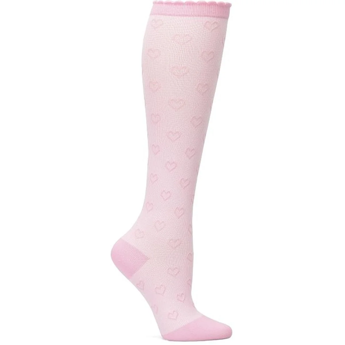 Women's Scalloped Heart Compression Socks NA0058 - Image 4