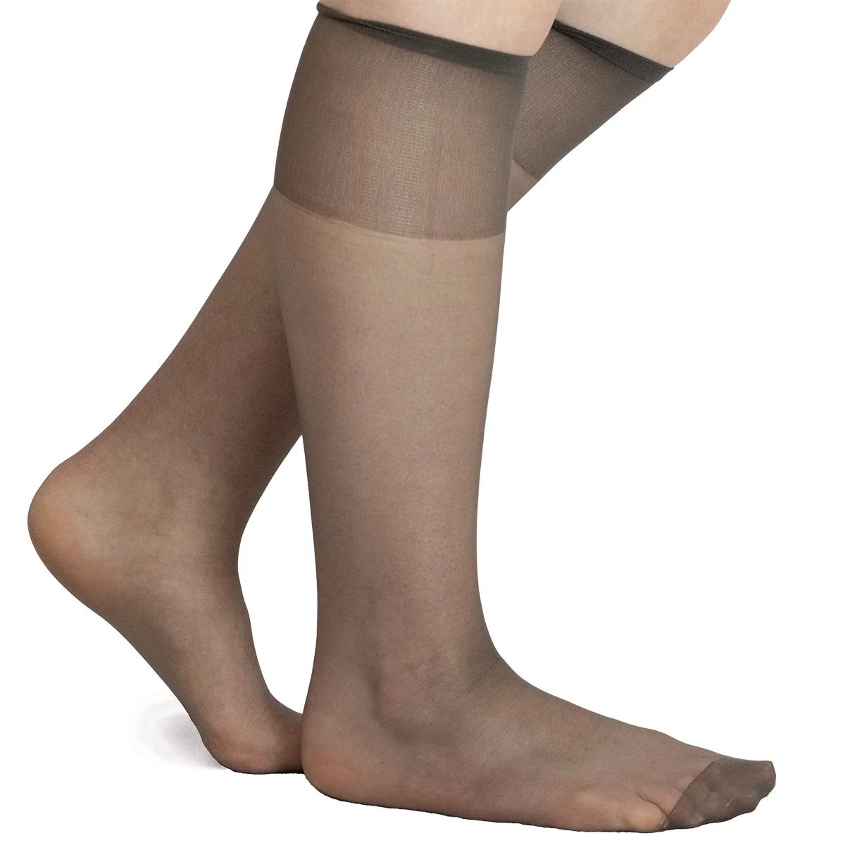 Women's Sheer Mystique Knee Hi Hose 2-Pair LA3000 - Image 2