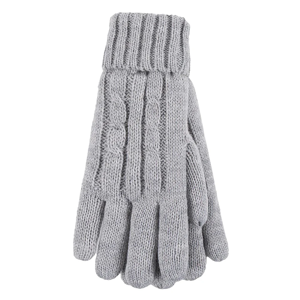 Women's Thermal Cable Knit Gloves LHHG94 - Image 2