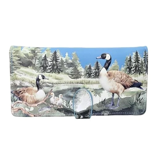 Women's Vegan Leather Wallet with Zippered Coin Pocket - Image 21