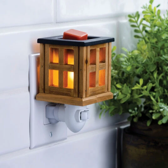 Wood Lantern Pluggable Fragrance Warmer PIWOD - Image 2