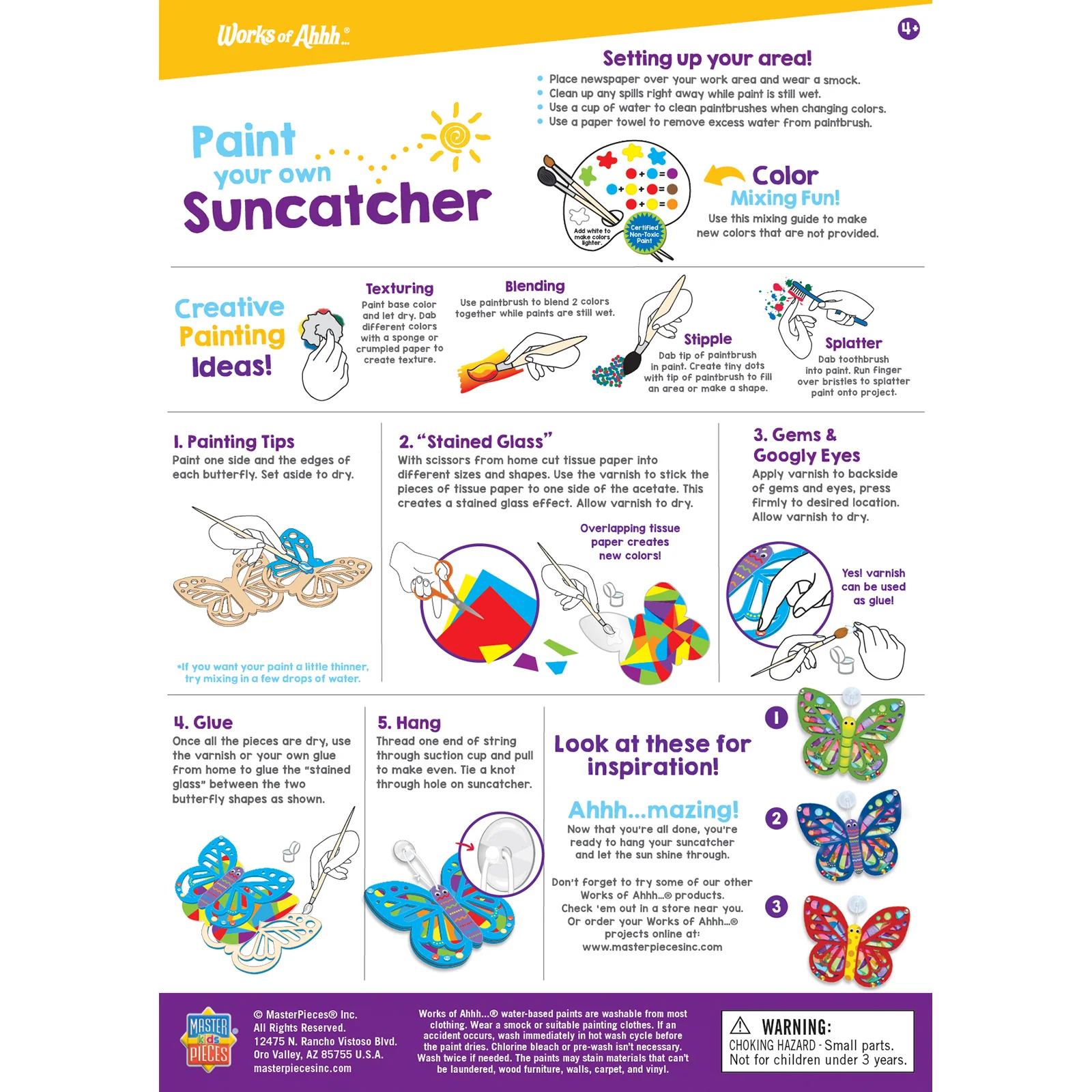 Wooden Butterfly Suncatcher Paint Kit 21691 - Image 2