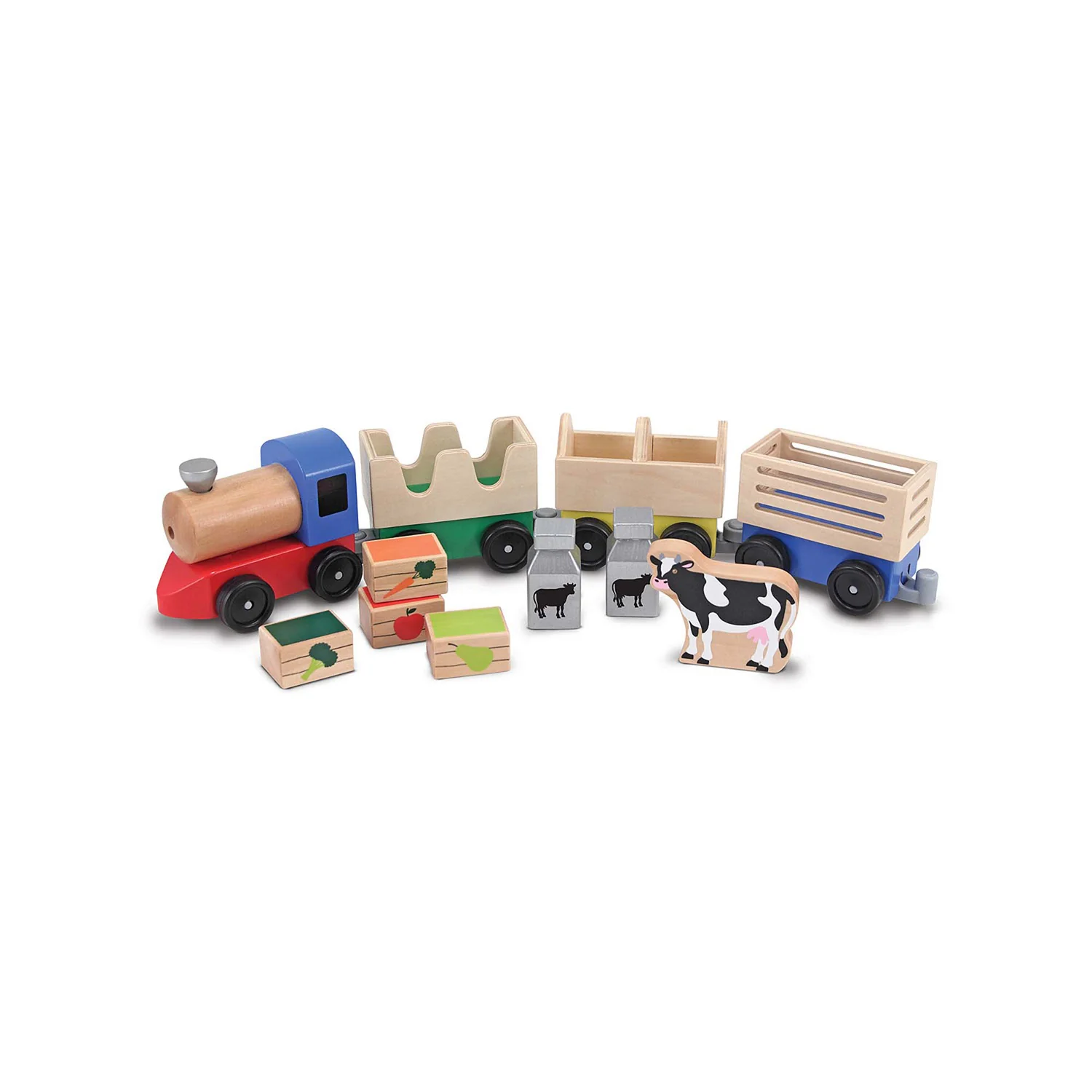 Wooden Farm Train Toy Set 4545 - Image 3