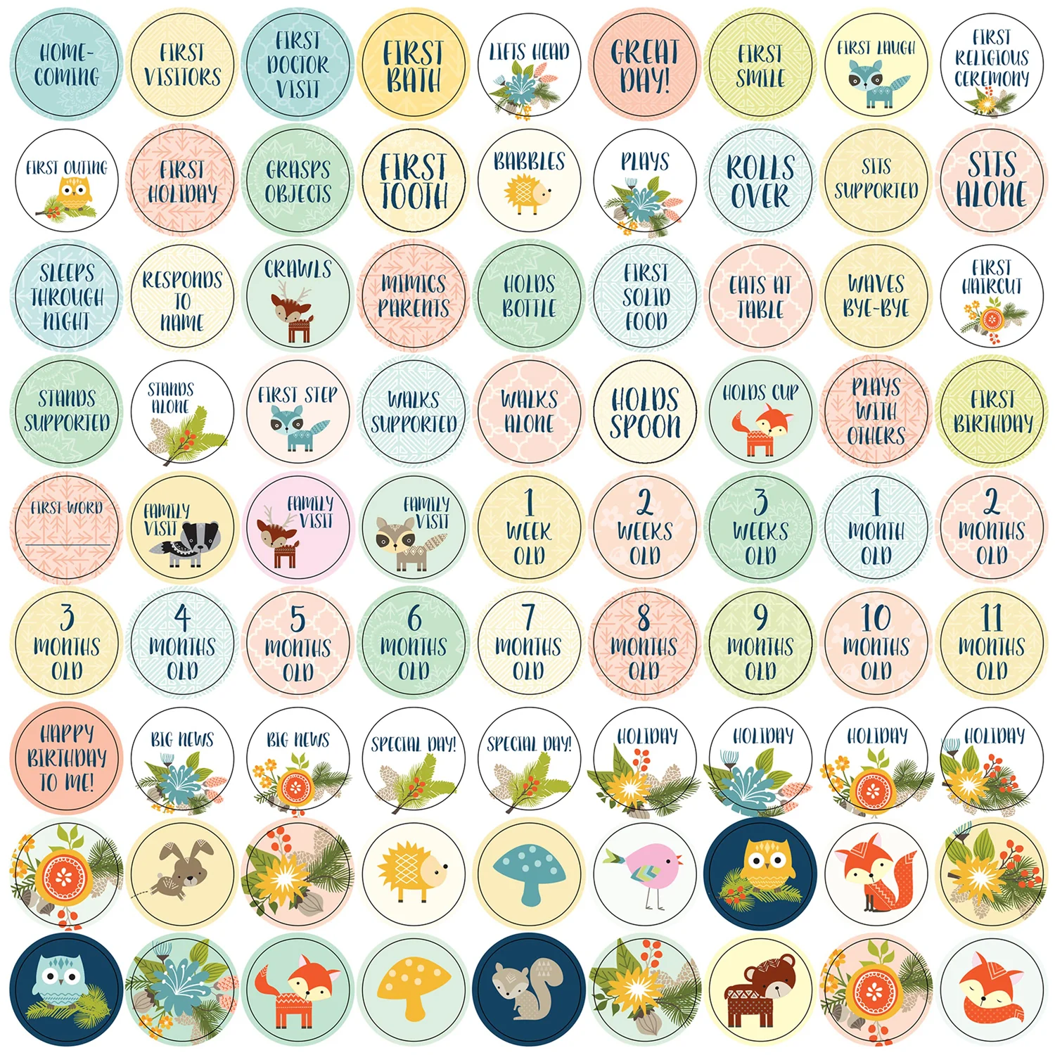 Woodland Friends First Year Calendar- My Life as a Baby 321237 - Image 5