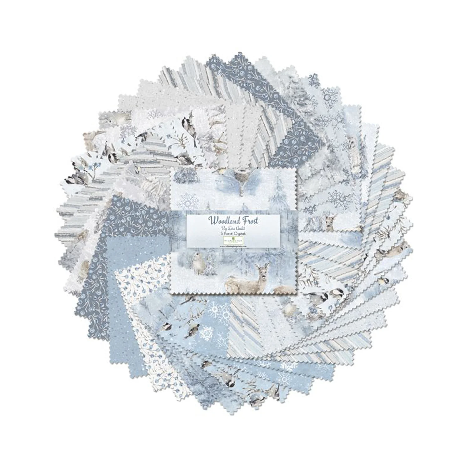 Woodland Frost Collection 5 Karat Cotton Fabric Crystals 508-732-508