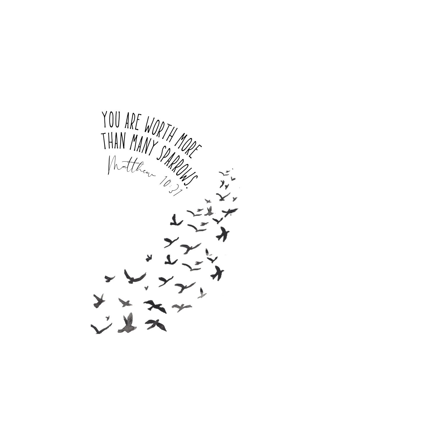 Worth More Than Many Sparrows Sticker S046