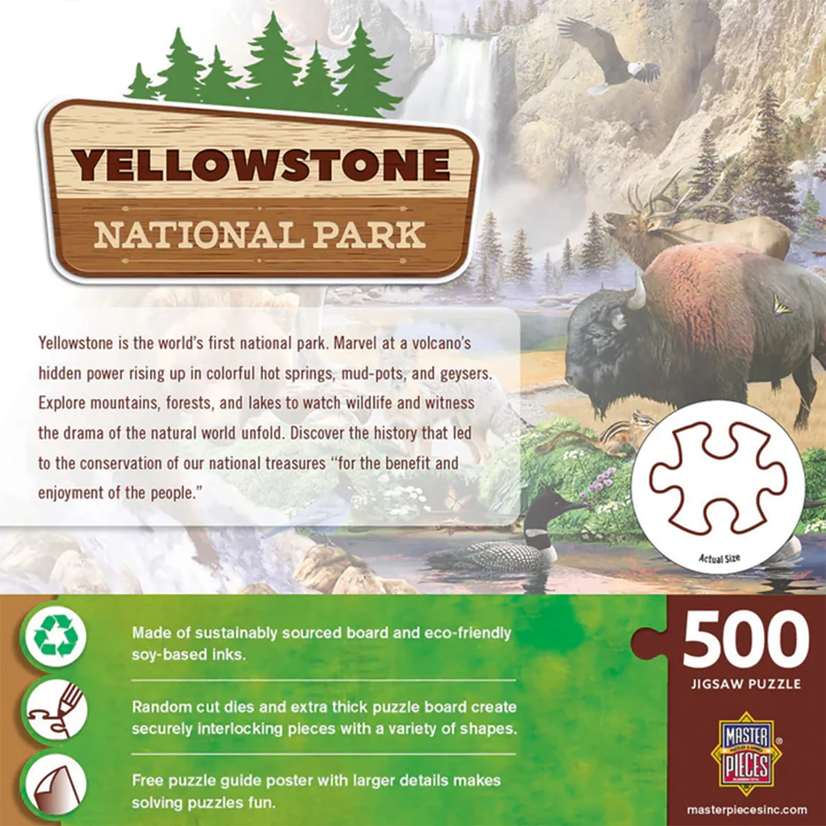 Yellowstone National Park 500 PC Puzzle 82209 - Image 2