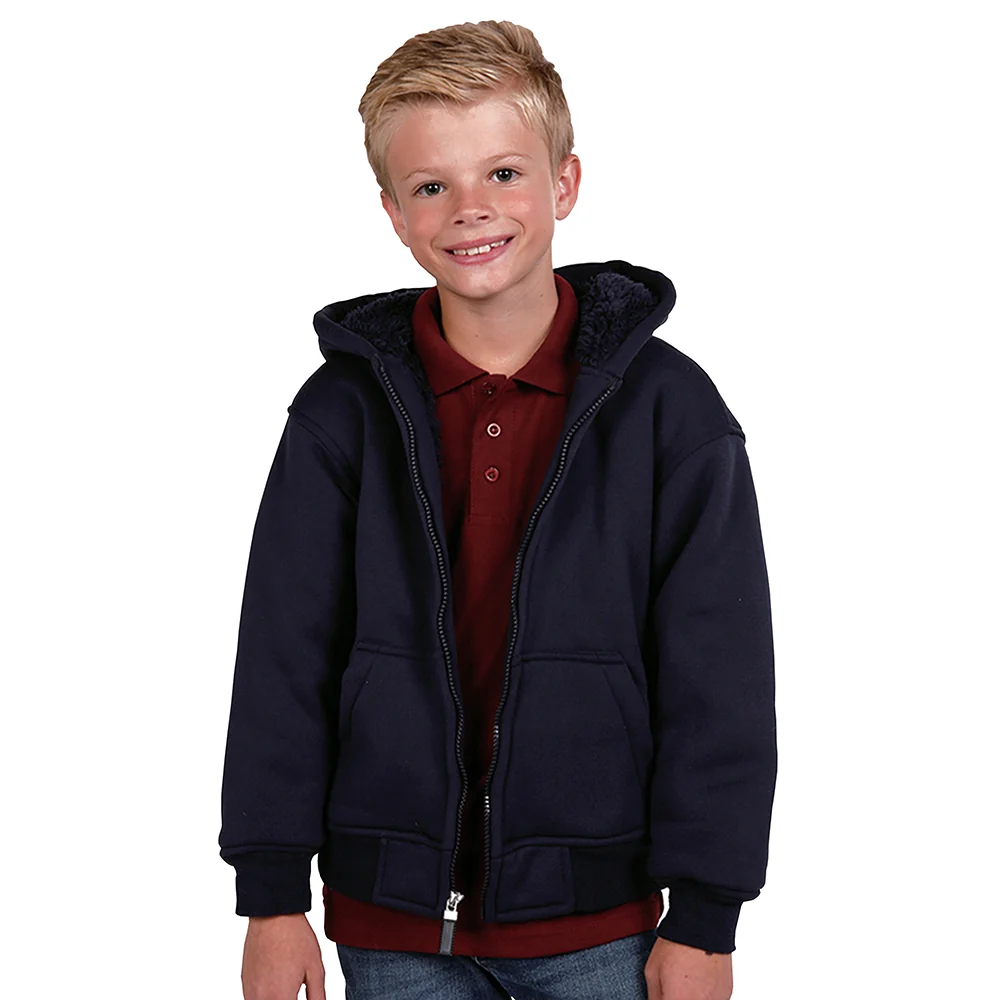Youth Sherpa Lined Fleece Hoodie K1179 - Image 4