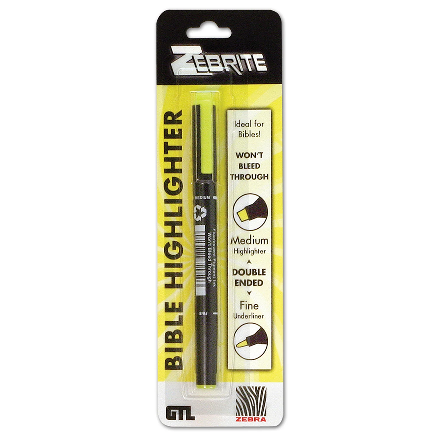 Zebrite Double-Ended Bible Highlighter 720